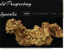 Tablet Screenshot of goldprospectingkalgoorlie.com